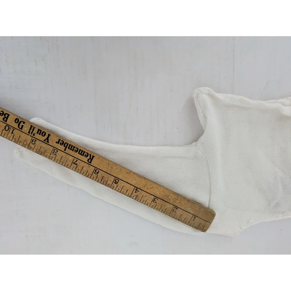 Ralph Lauren Shrug Cardigan Baby Girl 9M White 100% Cotton Crop Bolero Sweater